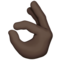 OK Hand - Black emoji on Apple